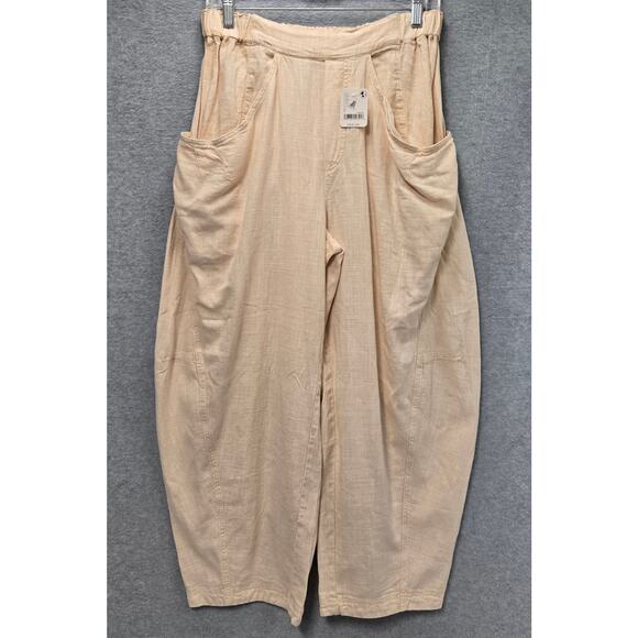 NEW Free People Quinn Harem Linen Blend Pants Size Small - Picture 2 of 7